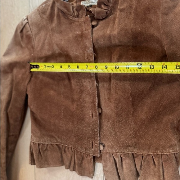 Vintage Women’s Suede Button Up Coat - Picture 6 of 7